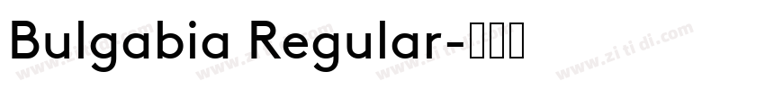 Bulgabia Regular字体转换